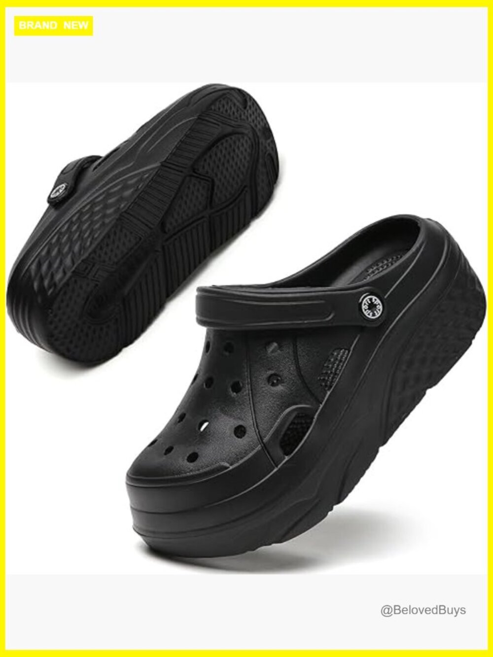 Women's Platform Clogs Mules Garden Shoes Waterproof Pool Sandals Summer House